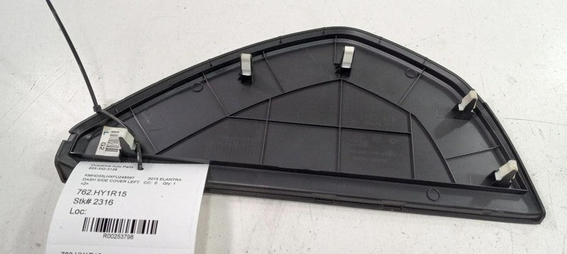 Hyundai Elantra Dash Side Cover Left Driver Trim Panel 2013 2014 2015 