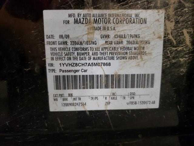 Mazda 6 On Body Door Jamb Seal Rear Right Passenger Back 2009 2010 201