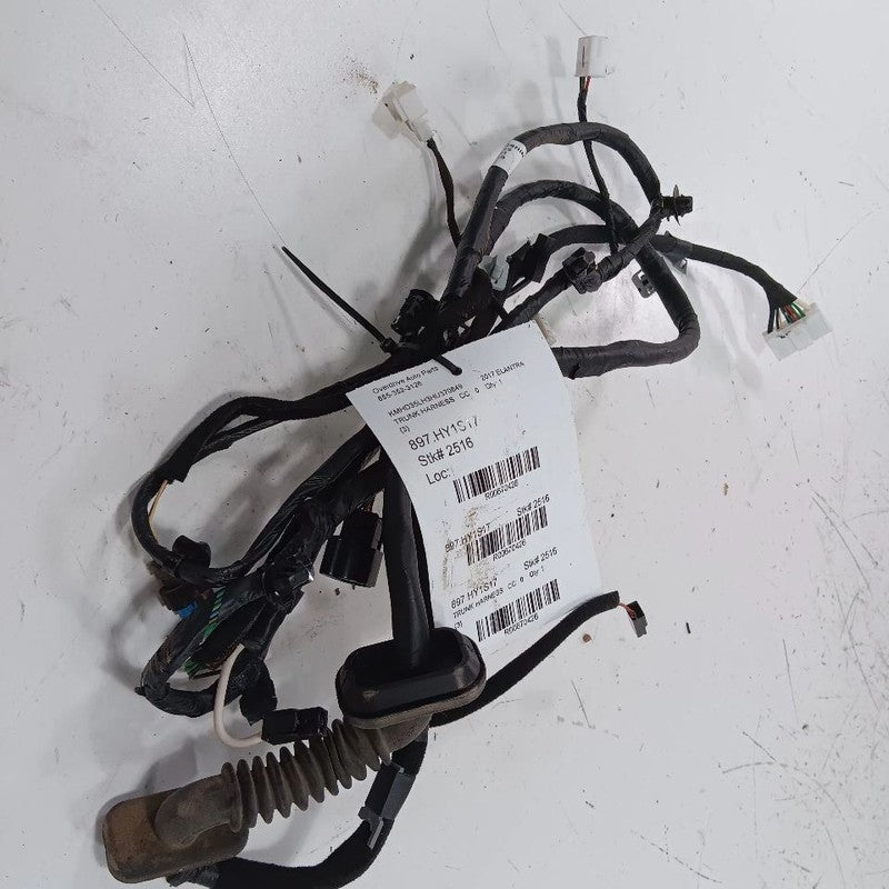 Hyundai Elantra Rear Back Trunk Lid Hatch Wire Wiring Harness  2017 20