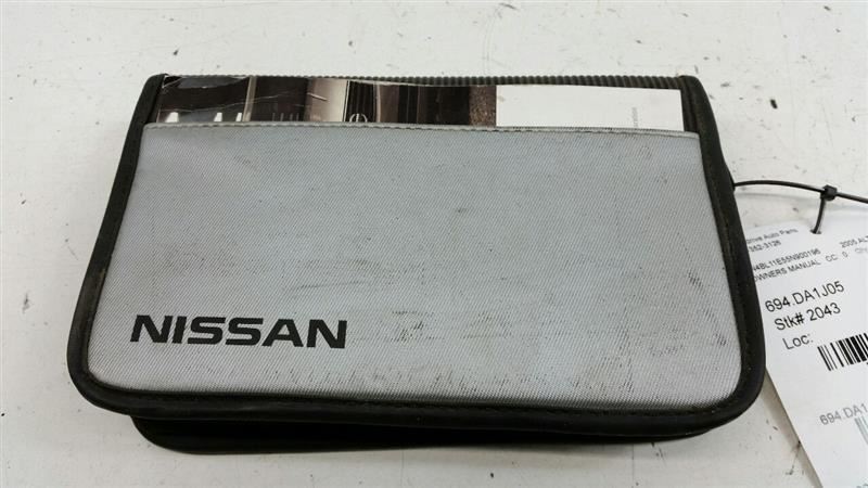  2005 Nissan Altima Owners Manual 2002 2003 2004 2006