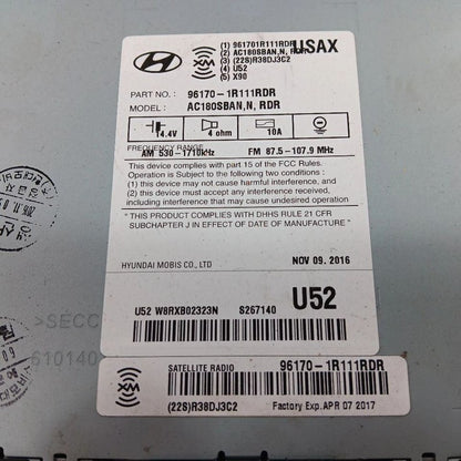 Audio Equipment Radio AM-FM-stereo-CD-MP3 US Market Fits 15-17 Hyundai Accent