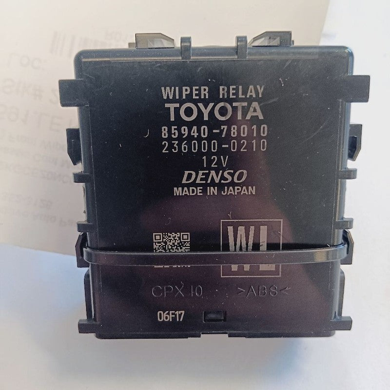 Lexus NX350 Front Wiper Relay Control Module {8594078010} 2022 2023 20