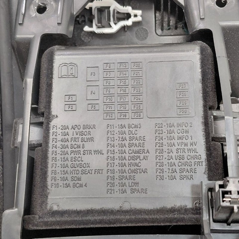 Cadillac CT6 Storage Pocket  2018 2017 2016