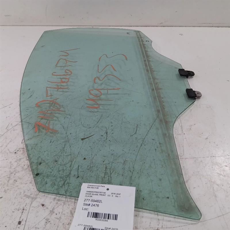 Driver Left Front Door Window Glass Fits 13-17 Nissan LEAF