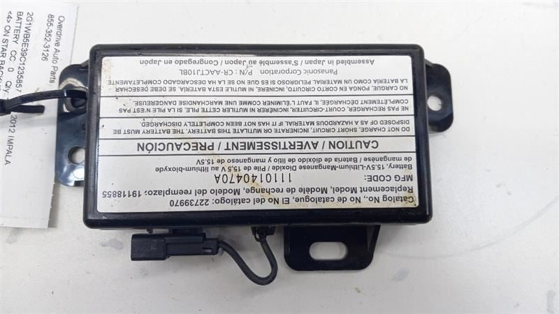 Impala Onstar Backup Battery 2012 2013 2014 2015 2016