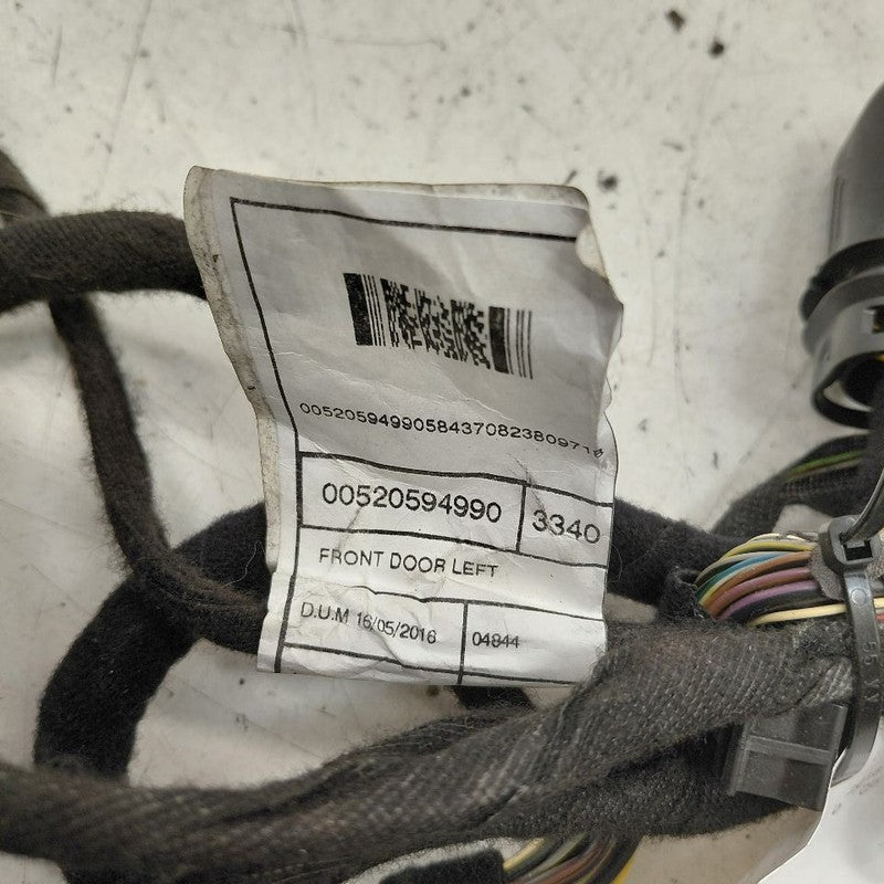 2018 Fiat 500 X Model Door Harness Wire Wiring Left Driver Front