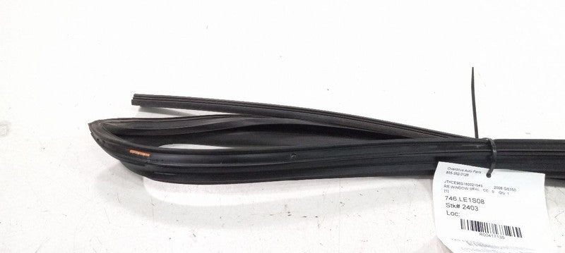 Lexus GS350 Door Glass Window Seal Rubber Right Passenger Rear Back 20