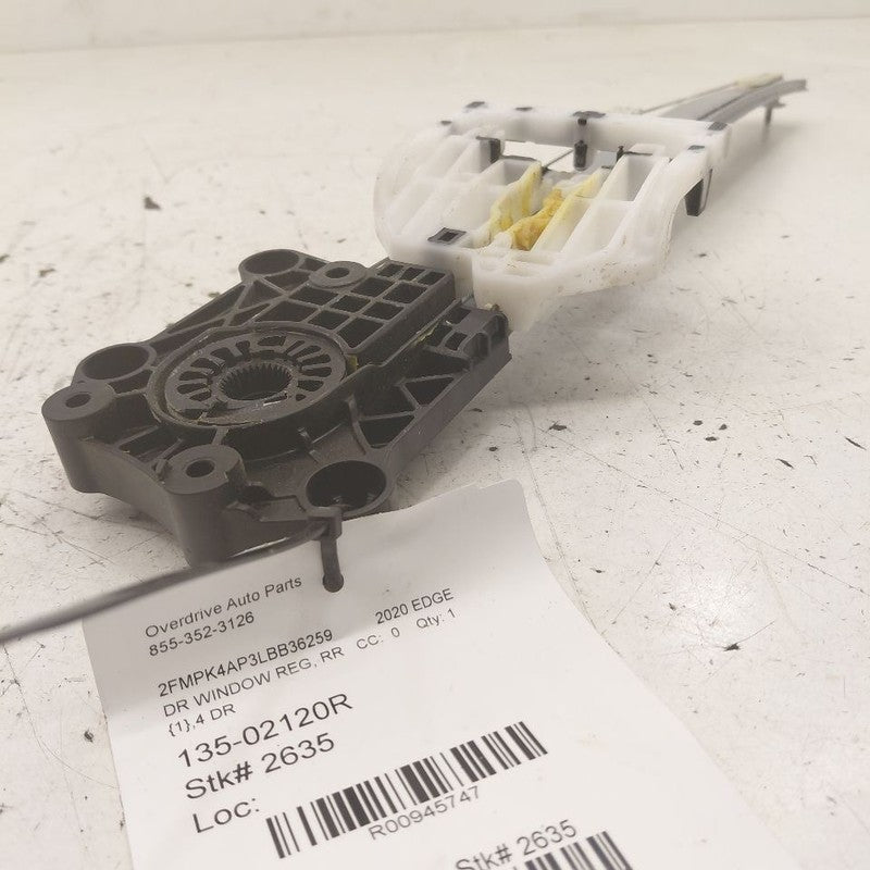 Passenger Right Rear Window Regulator Track Fits 15-24 Ford Edge