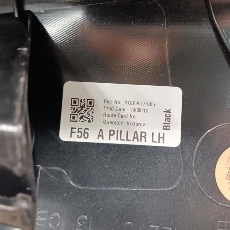 Mini Cooper Driver Left Side Interior Pillar Trim Panel 2016 2017 2018 2019 2020