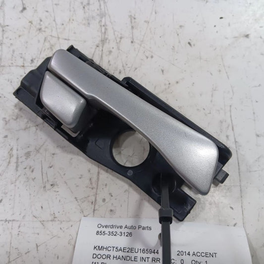 Hyundai Accent Door Handle Right Passenger Rear Interior Inside  2012 2013 2014 
