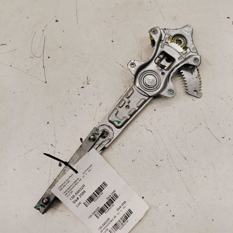 Passenger Right Rear Window Regulator Track Fits 16-23 Nissan Maxima O