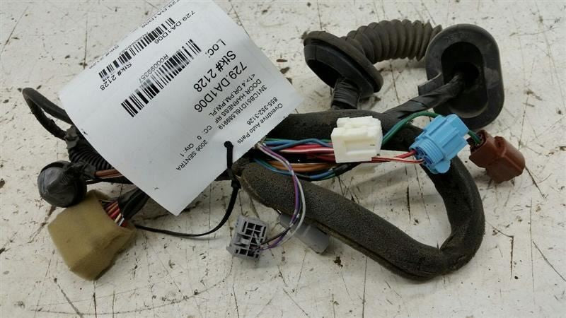 Nissan Sentra Door Harness Wire Wiring Right Passenger Front 2003 2004 2005 2006