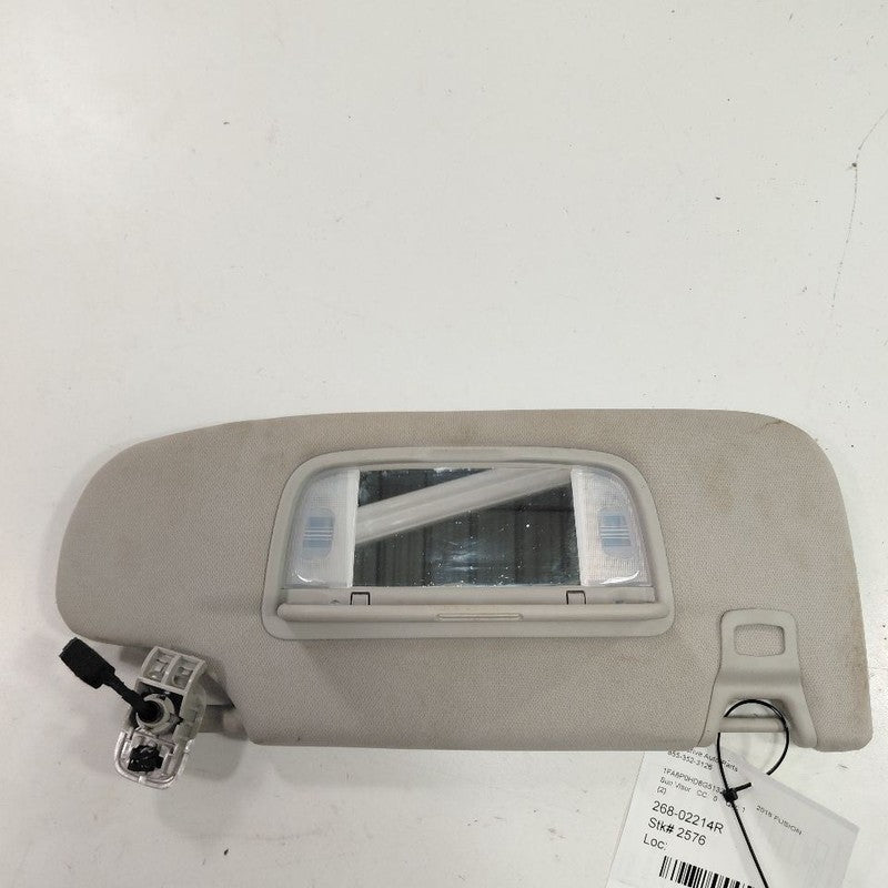 Passenger Right Sun Visor Shade Illuminated With Sunroof 15-16 Ford Fu