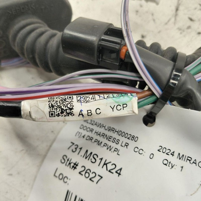 Mitsubishi Mirage Door Harness Wire Wiring Left Driver Rear  2024 2023