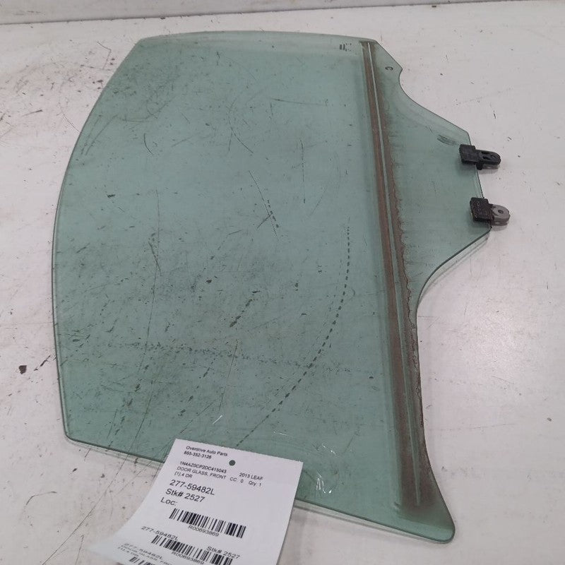 Driver Left Front Door Window Glass Fits 13-17 Nissan LEAF