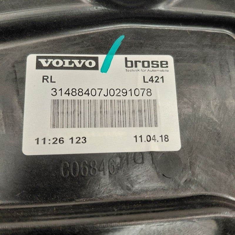 Left Rear Window Regulator Track VIN L 1st Digit LWB Fits 16-18 Volvo 