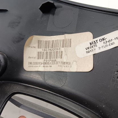 Fiat 500 Passenger Side Front Floor Air Vent Trim {1SC78JD7AB}2017 201