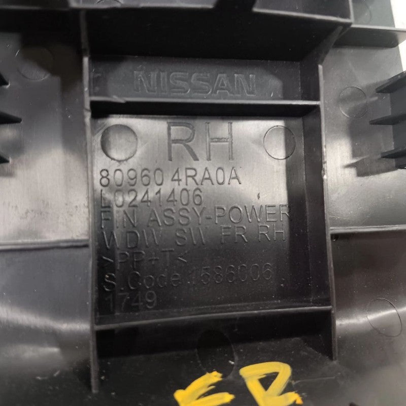 Nissan Maxima Passenger Right Front Door Switch Bezel 2018 2019 2020