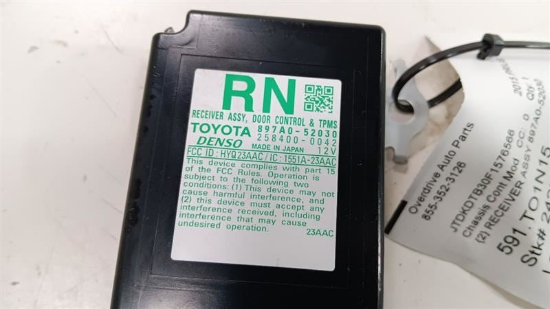 Toyota Prius Receiver Assembly    2012 2013 2014 2015 OEM