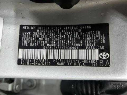 Toyota Corolla 1.8 Engine Cylinder Head Exhaust Camshaft  2019 2018 2017