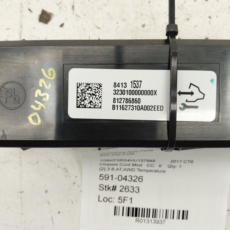 Temperature Control Module ID 84131537 Fits 16-17 Cadillac CT6