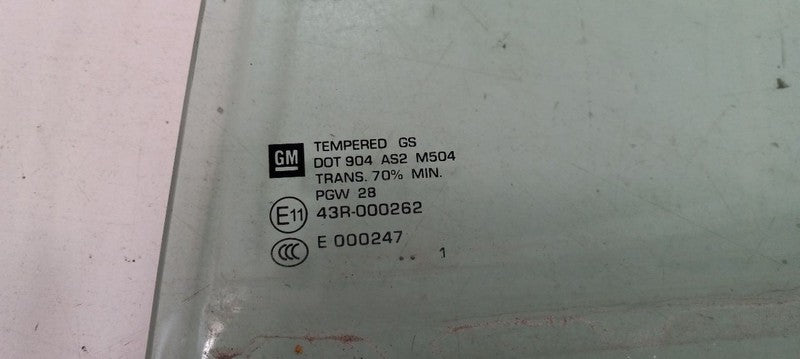 Left Rear Door Glass Window Sedan VIN D 4th Digit V-series Fits 08-14 