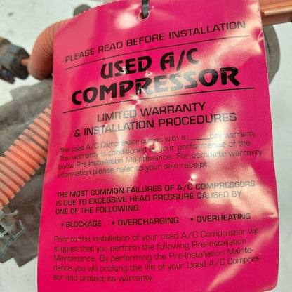 Air Conditioning AC Compressor Fits 18-21 Honda Clarity