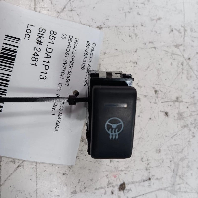 Nissan Maxima Defrost Switch Control Button 2014 2013 2012 2011 2010 2