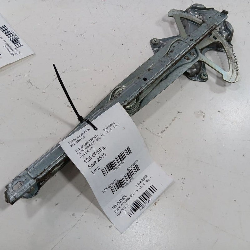 Driver Left Front Window Regulator Track 12-23 CAMRY