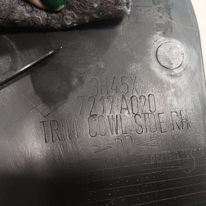 Outlander Sport Kick Panel Trim Right Passenger  2019 2020 2021 2022 O