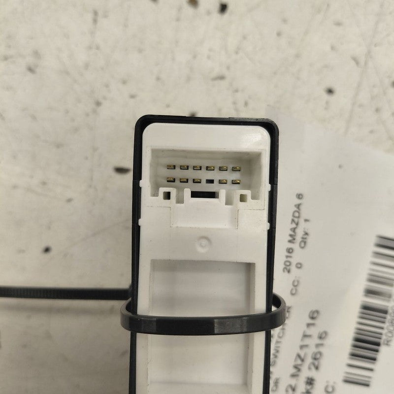 Mazda 6 Window Switch Power Left Driver Rear  2016 2015 2014