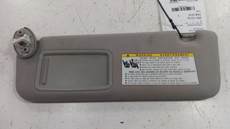 Driver Left Sun Visor Shade Illuminated Fits 07-09 LEXUS LS460 OEM