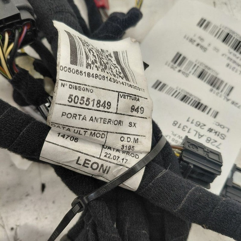 Alfa Romeo Stelvio Door Harness Wire Wiring Left Driver Front  2018 20