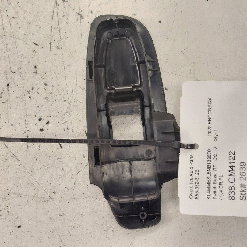 Buick Encore GX Window Switch Bezel Trim Right Front 2022 2023 2024 20