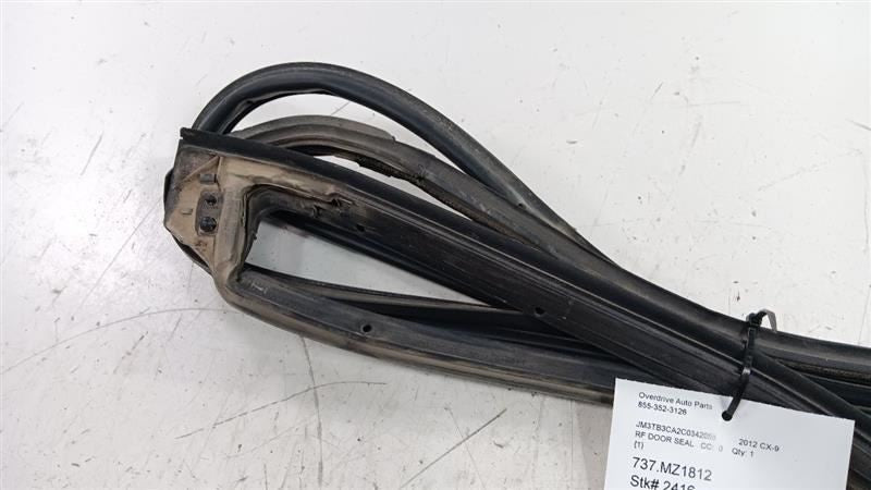 Mazda CX-9 On Door Seal Rubber Right Passenger Front 2012 2011 2010  O