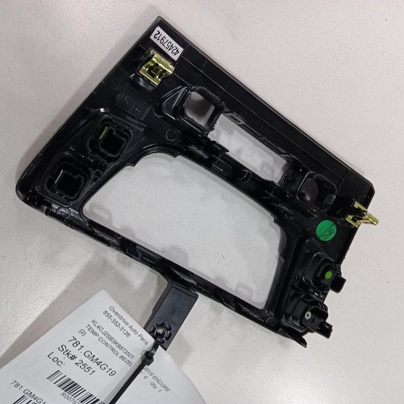 Buick Encore Temp Temperature Control Bezel Surround Dash Trim  2019 2