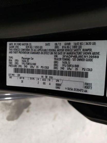 Computer Thru 03/19/17 Without Turbo 14-17 FIESTA