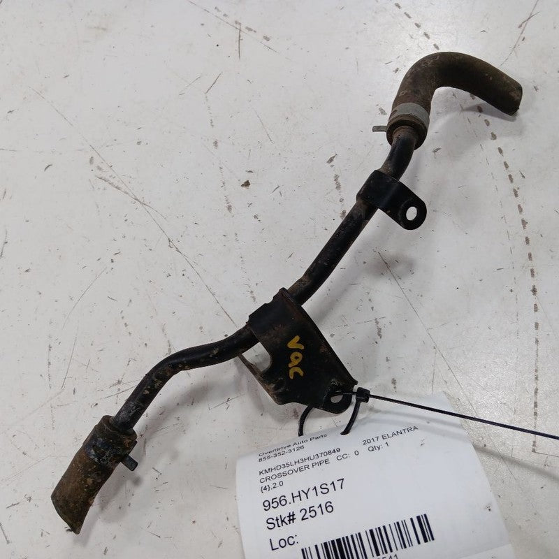 Hyundai Elantra Coolant Line Crossover Pipe  2017 2016 2015 2014 2013 