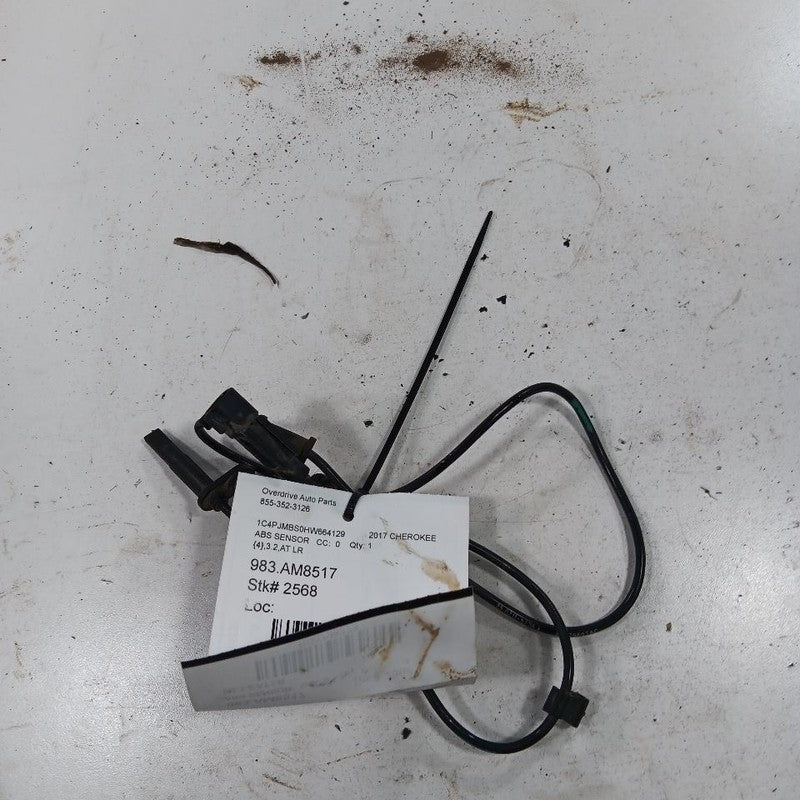 Jeep Cherokee Left Rear ABS Wheel Sensor Wire Wiring Harness Plug  2015 2016 201