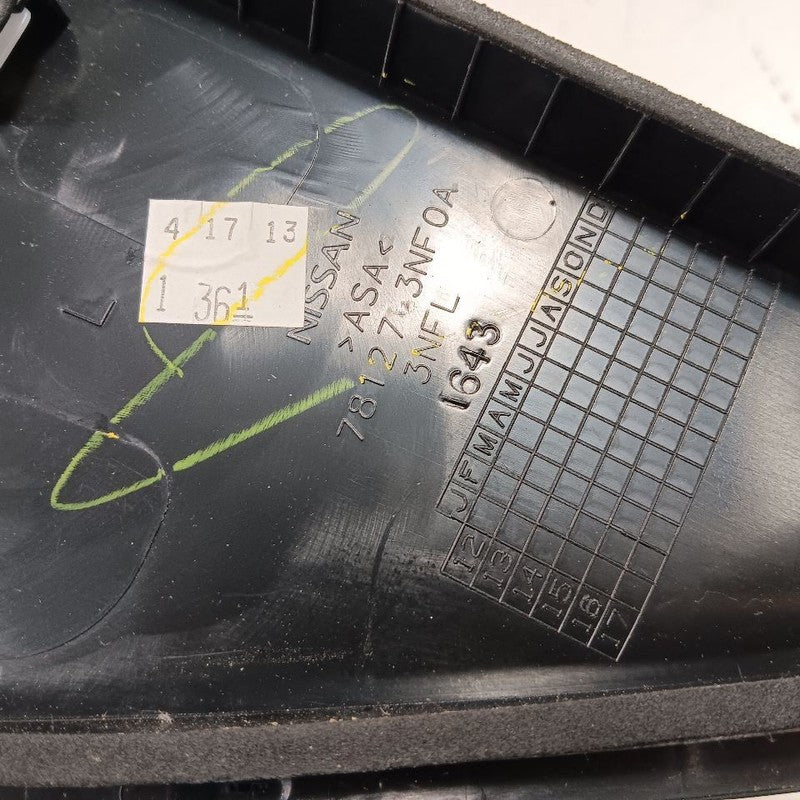 Nissan LEAF Left Rear D-Pillar Trim {781263NF0A} 2013 2014 2015 2016 2017