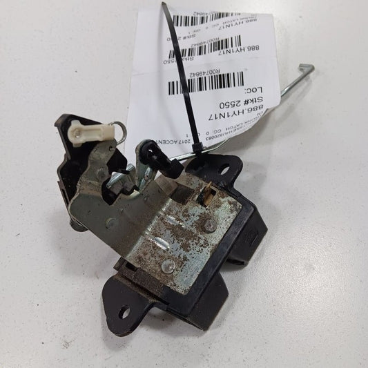 Hyundai Accent Trunk Latch  2017 2016 2015 2014 2013 2012