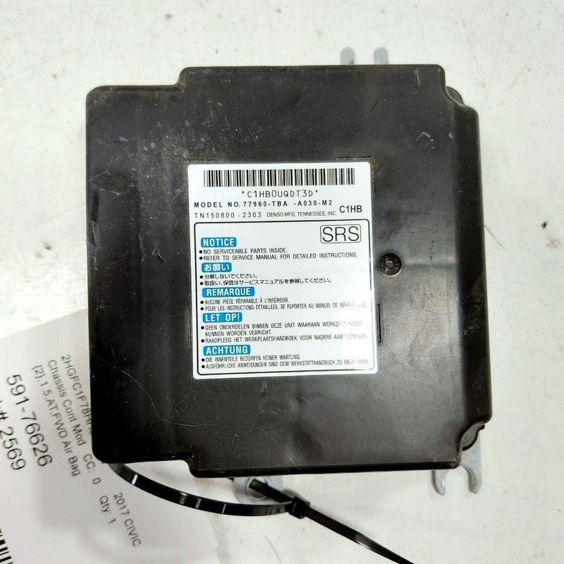 Bag Computer Control Module Front Center Console Sedan Fits 16-21 CIVI