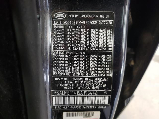 ASB760022 Passenger Right Fender Vent Trim Fits 03-05 RANGE ROVER