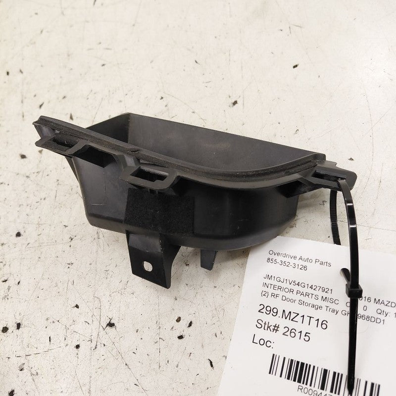 Mazda 6 Passenger Right Front Door Storage Tray {GHP968DD1} 2016 2015 