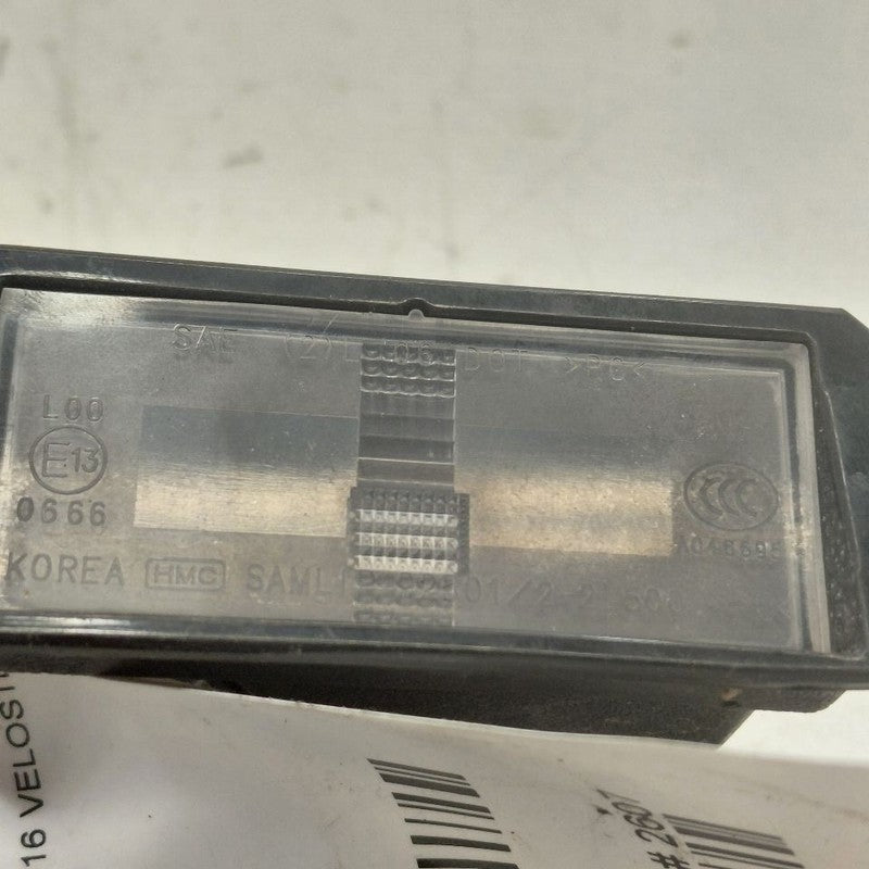 Hyundai Veloster License Plate Light Lamp  2017 2016 2015 2014