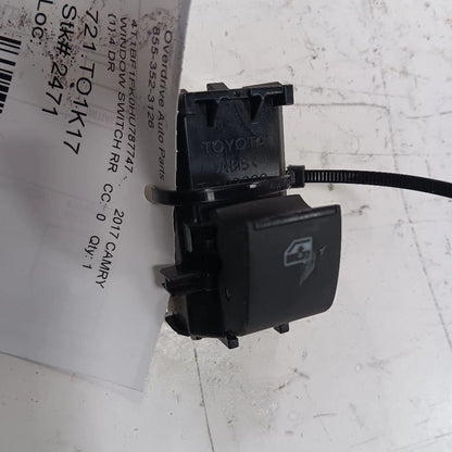 Toyota Camry Power Window Switch Right Passenger Rear 2012 2013 2014 2