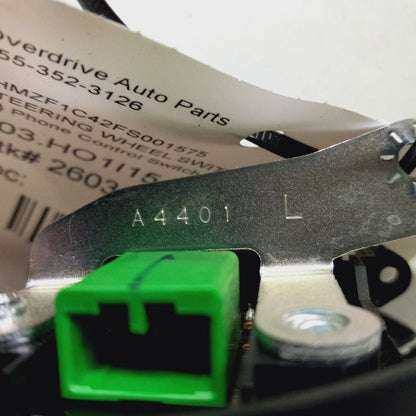 Honda CR-Z Steering Wheel Phone Control Switch  2015 2014 2013