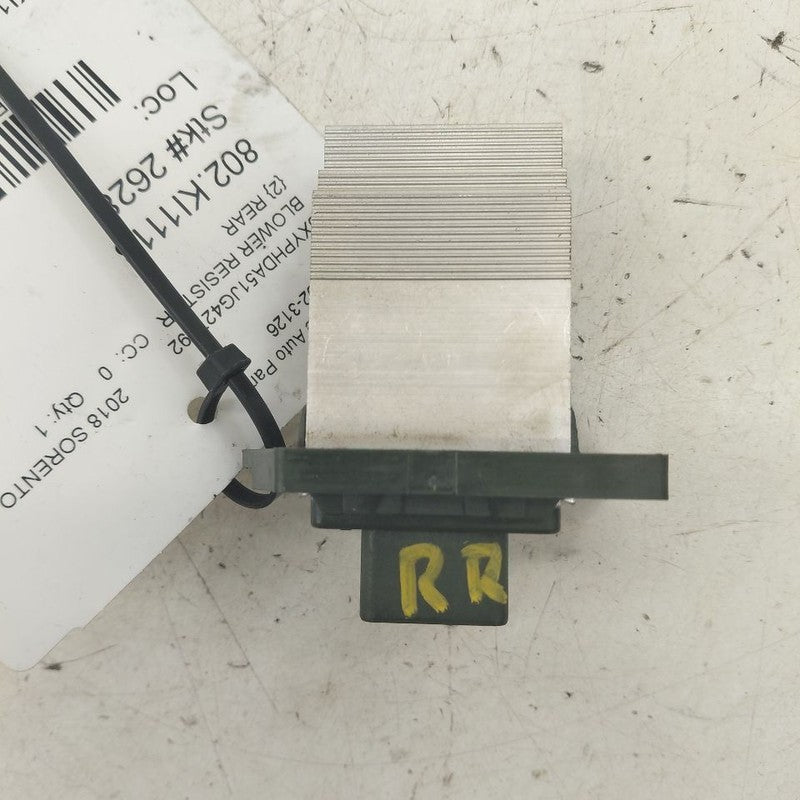 Kia Sorento Rear Blower Resistor Fan Motor Speed Resistor  2018 2017 2