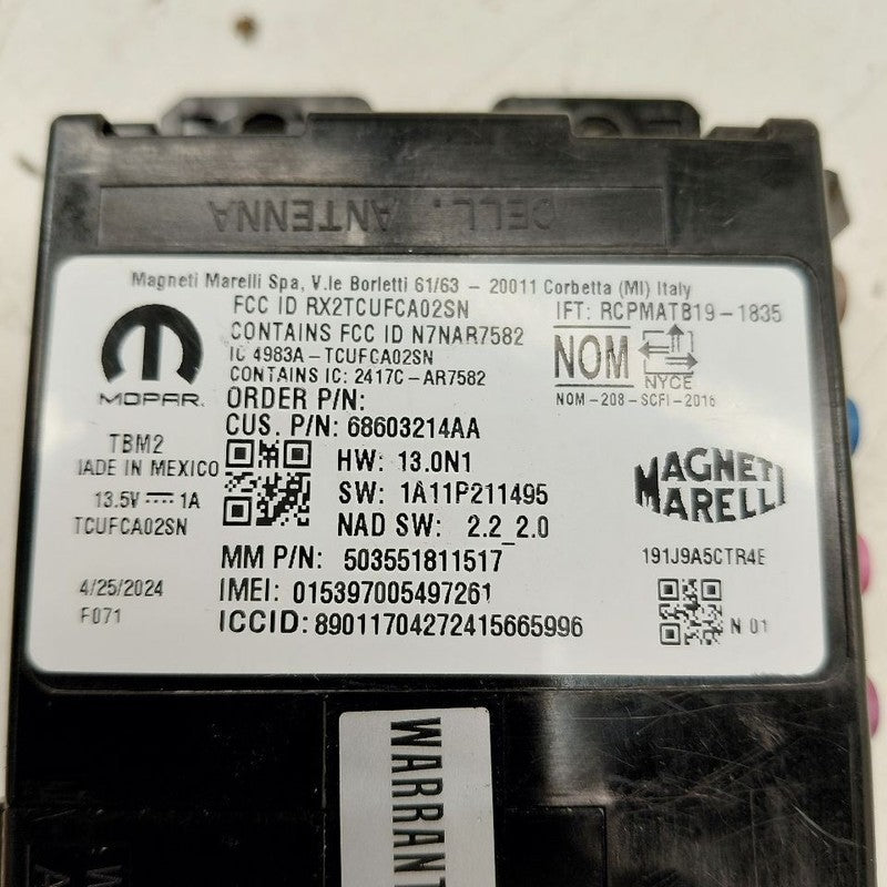 Communication Telematics Control Module Fits 22-24 Jeep Compass OEM