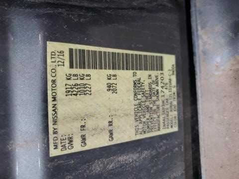 Nissan Altima Arm Rest  2017 2016